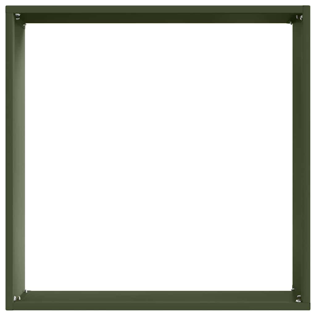 Tuinrand Olijf Groen 40 x 40 x 13 cm Staal is nu te koop bij PeponiXL, paradijselijk wonen!
