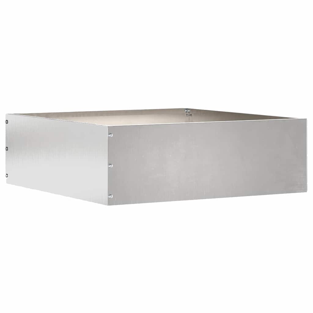 Tuinrand 6 pcs Zilver 40 x 40 x 13 cm Roestvrij staal is nu te koop bij PeponiXL, paradijselijk wonen!