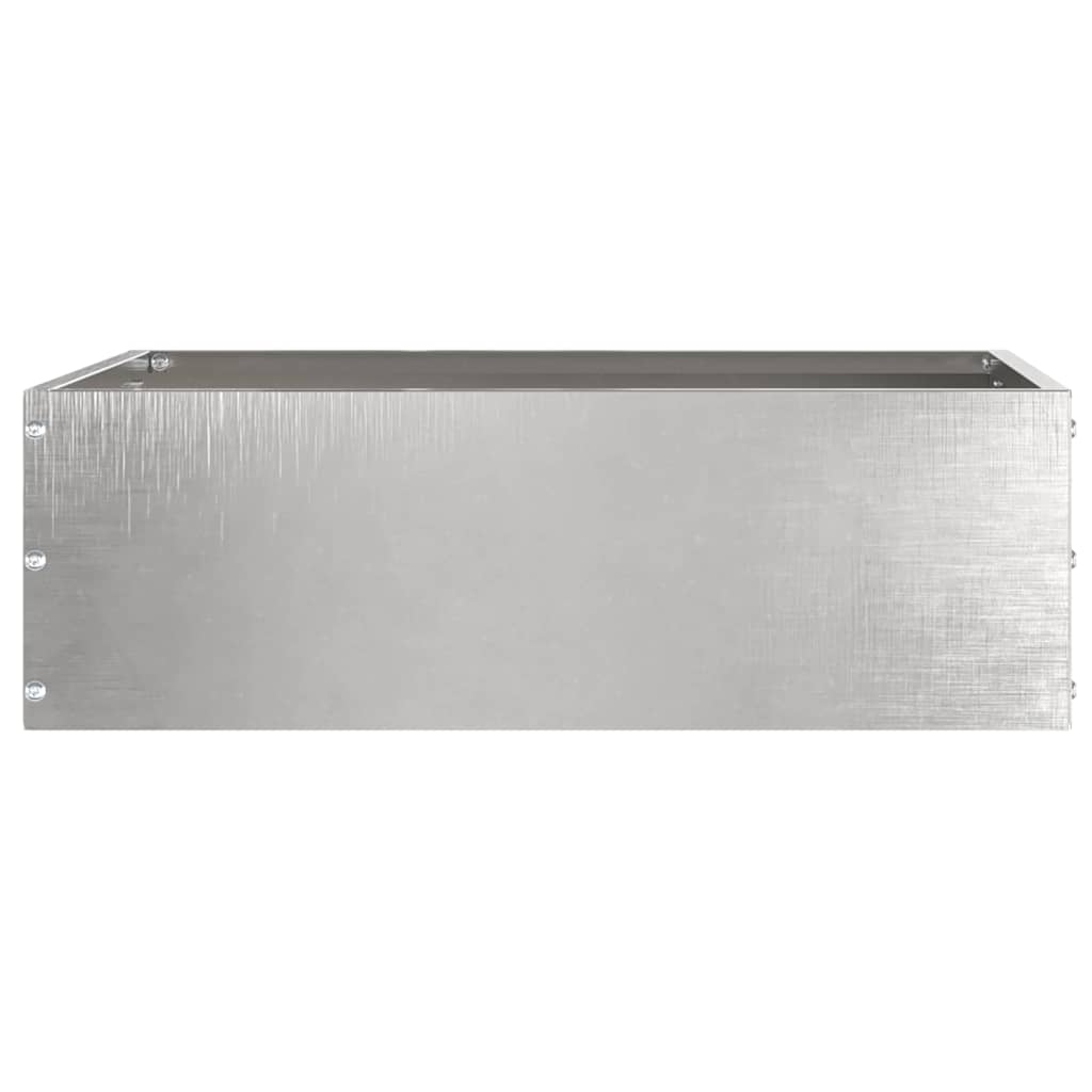 Tuinrand 6 pcs Zilver 40 x 40 x 13 cm Roestvrij staal is nu te koop bij PeponiXL, paradijselijk wonen!