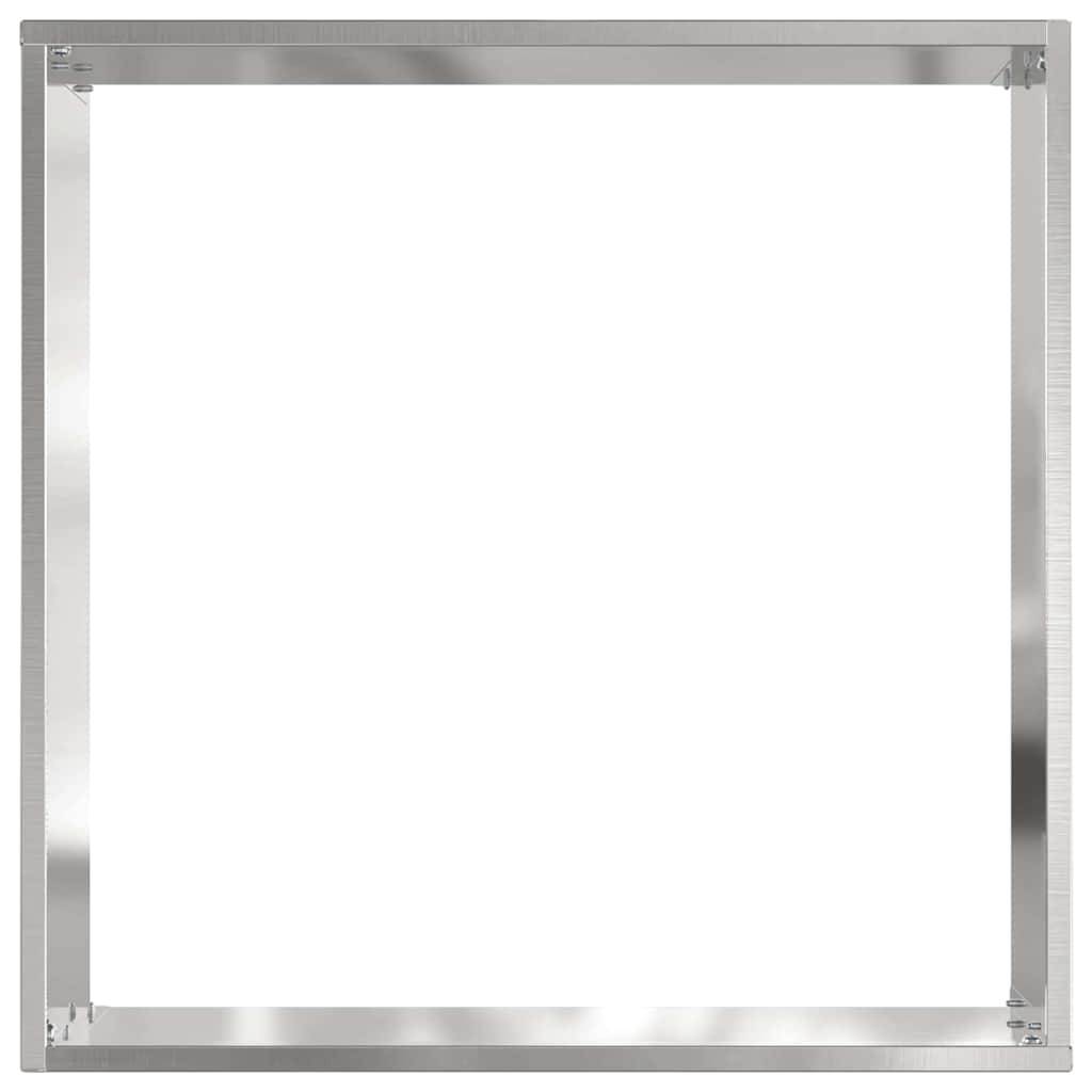 Tuinrand 6 pcs Zilver 40 x 40 x 13 cm Roestvrij staal is nu te koop bij PeponiXL, paradijselijk wonen!