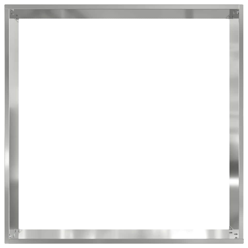 Tuinrand Zilver 40 x 40 x 13 cm Gegalvaniseerd staal is nu te koop bij PeponiXL, paradijselijk wonen!