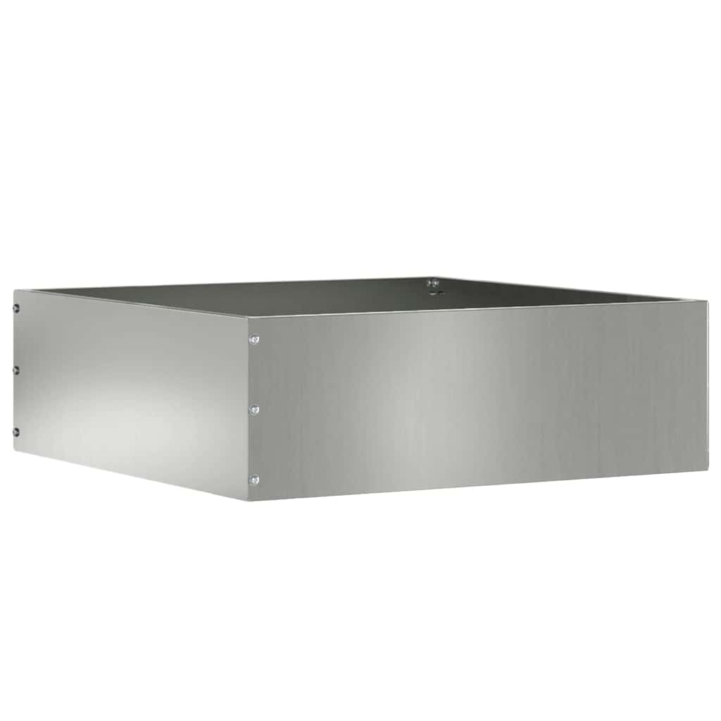 Tuinrand 6 pcs Zilver 40 x 40 x 13 cm Gegalvaniseerd staal is nu te koop bij PeponiXL, paradijselijk wonen!