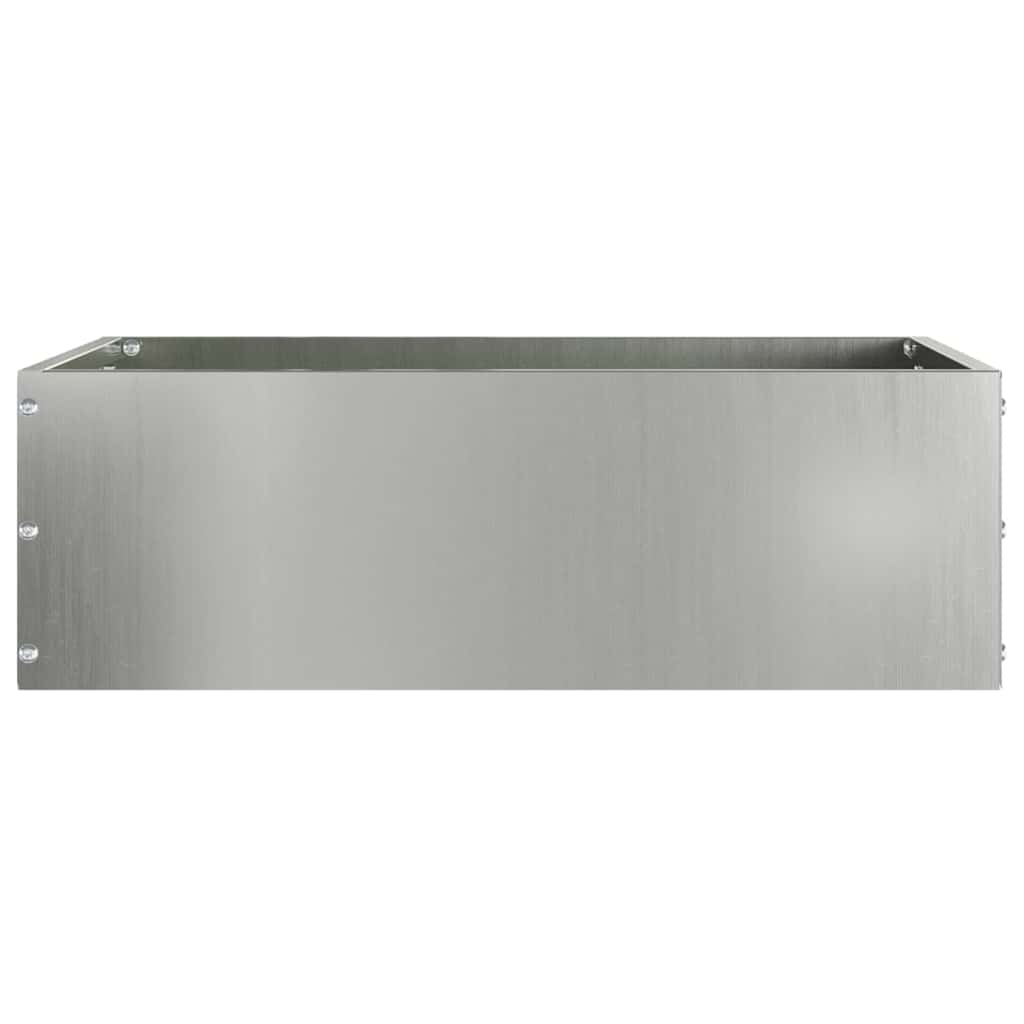 Tuinrand 6 pcs Zilver 40 x 40 x 13 cm Gegalvaniseerd staal is nu te koop bij PeponiXL, paradijselijk wonen!