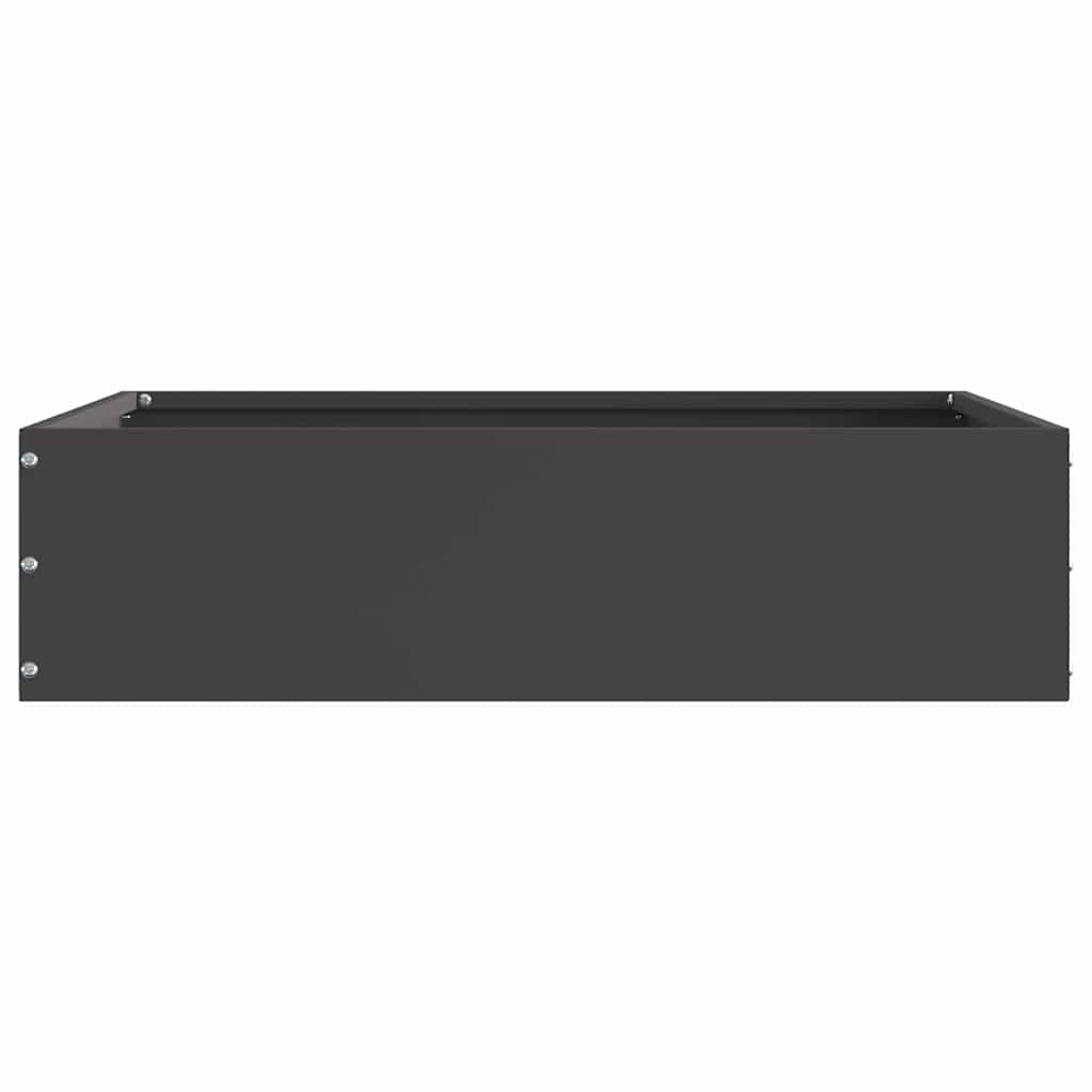 Tuinrand 6 pcs Zwart 50 x 50 x 13 cm Staal is nu te koop bij PeponiXL, paradijselijk wonen!