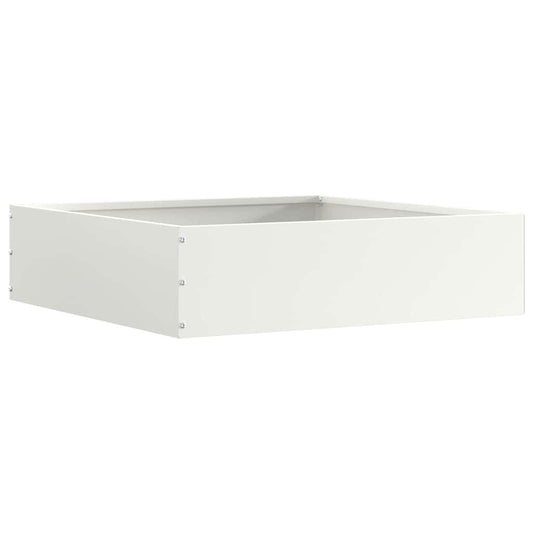 Tuinrand Wit 50 x 50 x 13 cm Staal is nu te koop bij PeponiXL, paradijselijk wonen!