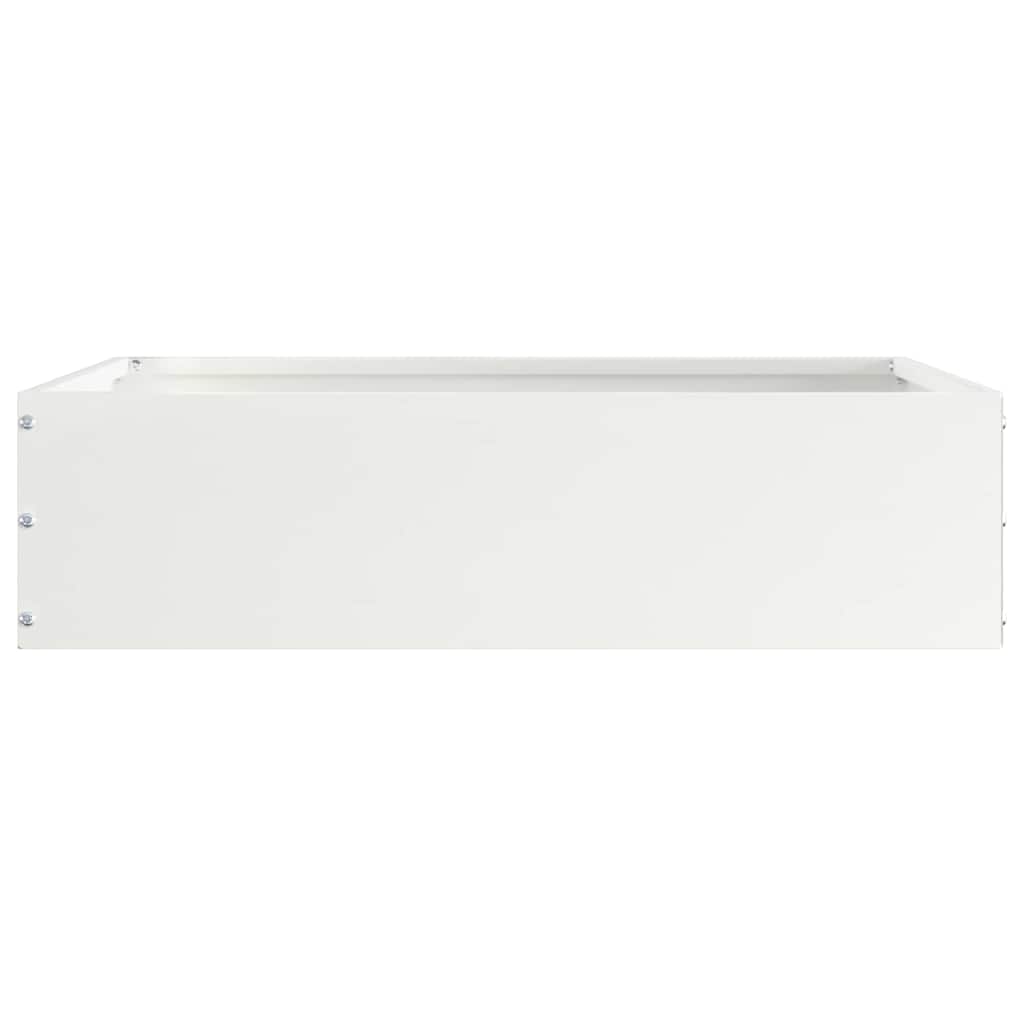 Tuinrand Wit 50 x 50 x 13 cm Staal is nu te koop bij PeponiXL, paradijselijk wonen!