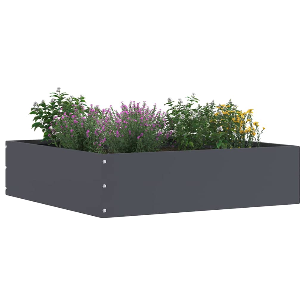 Tuinrand 6 pcs Antraciet 50 x 50 x 13 cm Staal is nu te koop bij PeponiXL, paradijselijk wonen!