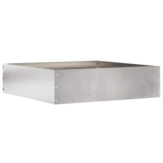 Tuinrand Zilver 50 x 50 x 13 cm Roestvrij staal is nu te koop bij PeponiXL, paradijselijk wonen!