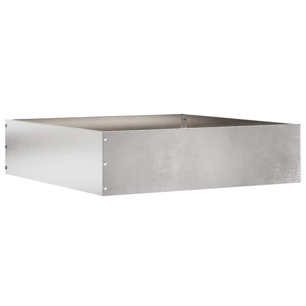 Tuinrand 6 pcs Zilver 50 x 50 x 13 cm Roestvrij staal is nu te koop bij PeponiXL, paradijselijk wonen!