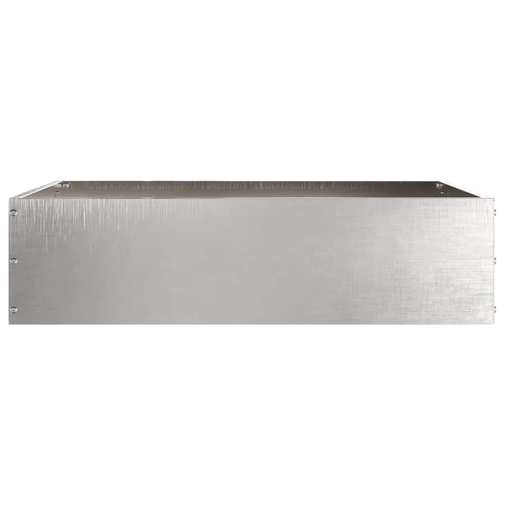 Tuinrand 6 pcs Zilver 50 x 50 x 13 cm Roestvrij staal is nu te koop bij PeponiXL, paradijselijk wonen!