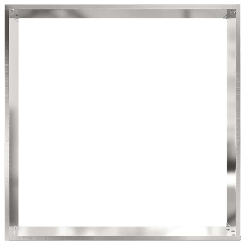 Tuinrand 6 pcs Zilver 50 x 50 x 13 cm Roestvrij staal is nu te koop bij PeponiXL, paradijselijk wonen!