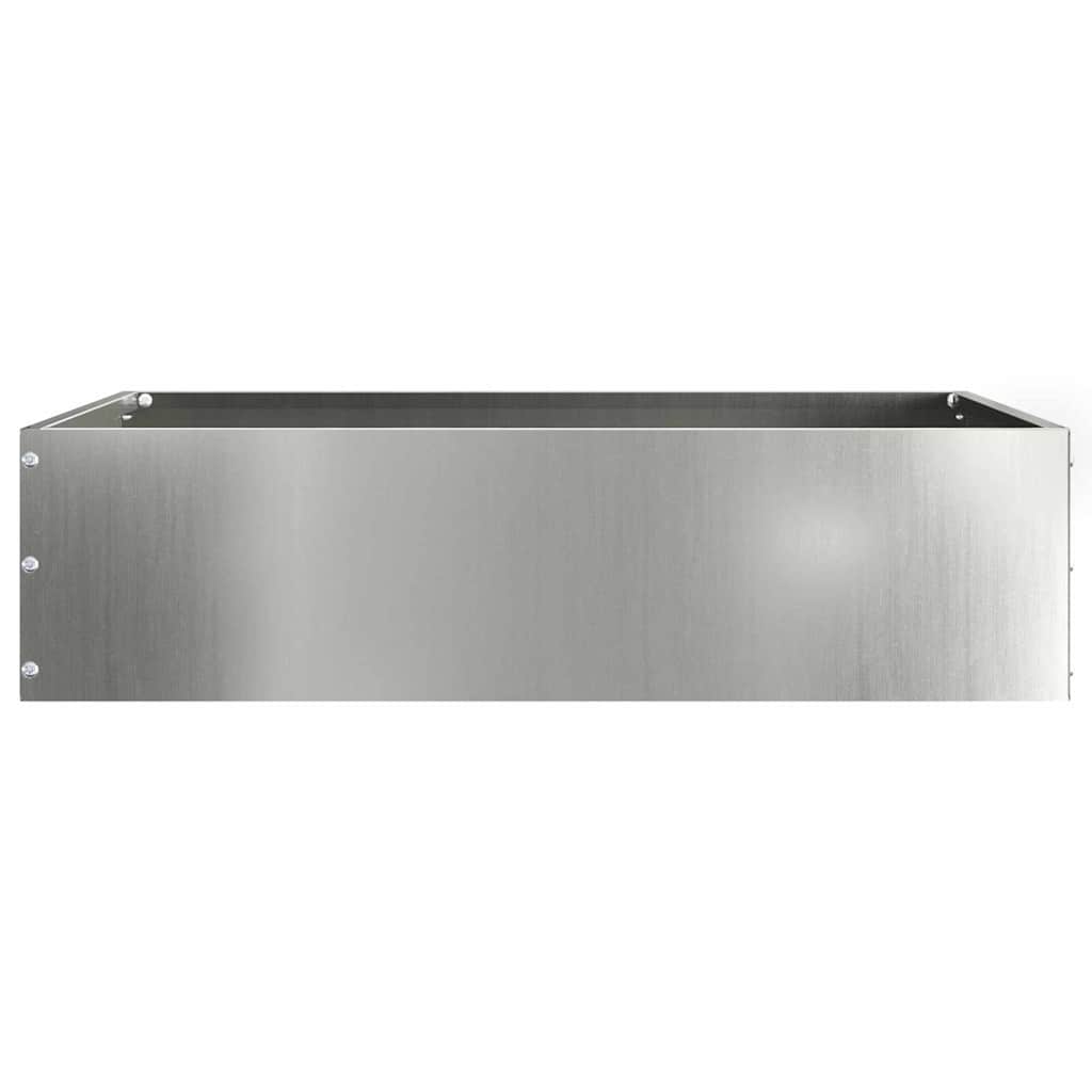 Tuinrand Zilver 50 x 50 x 13 cm Gegalvaniseerd staal is nu te koop bij PeponiXL, paradijselijk wonen!