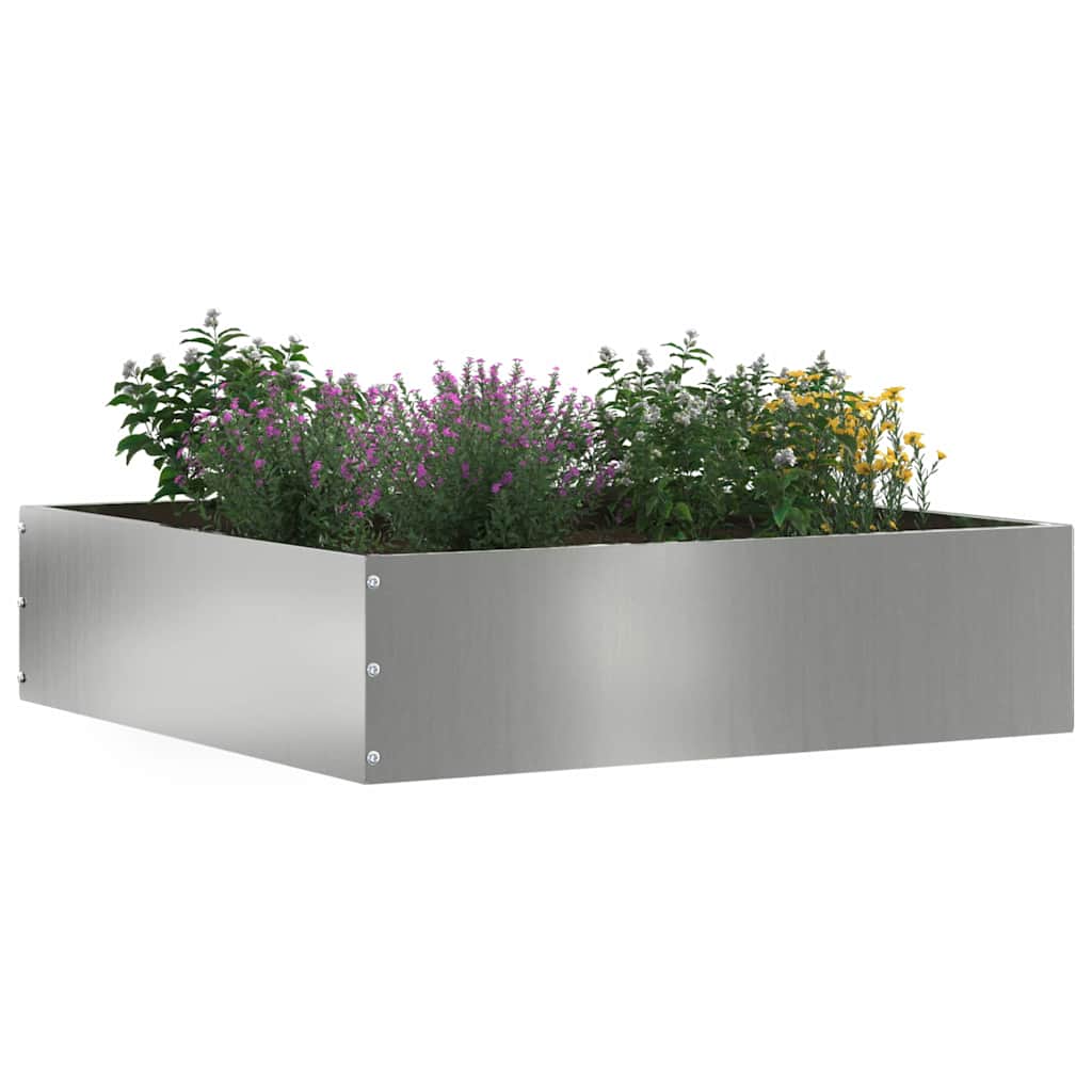 Tuinrand 6 pcs Zilver 50 x 50 x 13 cm Gegalvaniseerd staal is nu te koop bij PeponiXL, paradijselijk wonen!