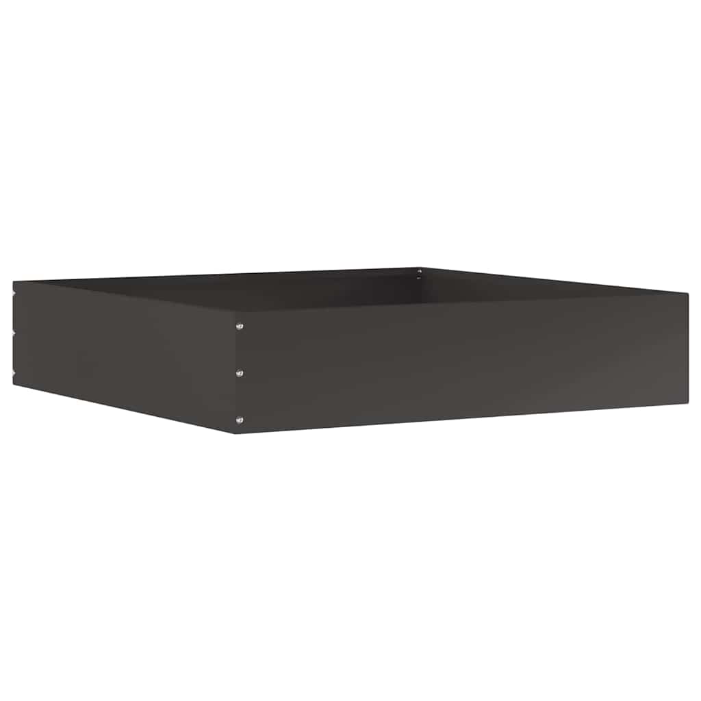 Tuinrand Zwart 60 x 60 x 13 cm Staal is nu te koop bij PeponiXL, paradijselijk wonen!
