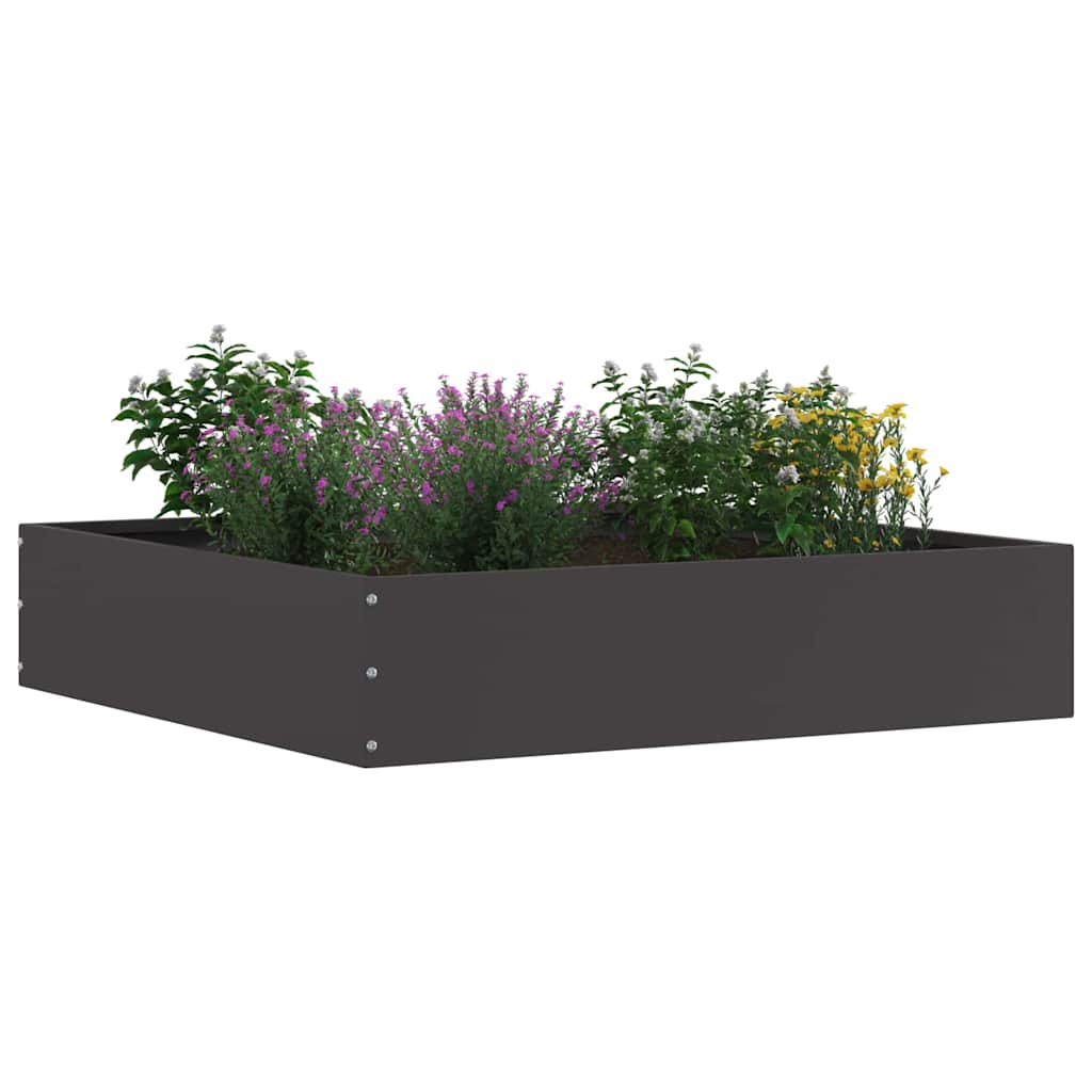 Tuinrand Zwart 60 x 60 x 13 cm Staal is nu te koop bij PeponiXL, paradijselijk wonen!