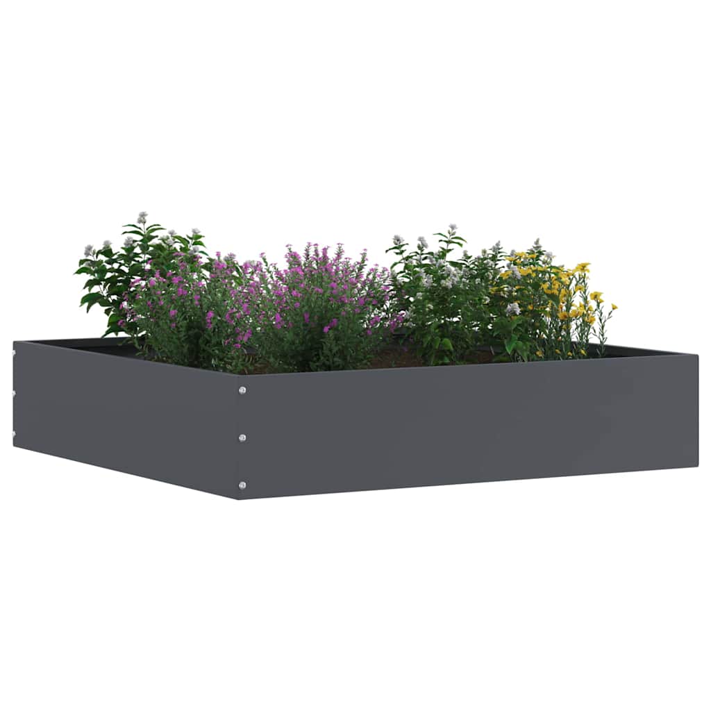 Tuinrand Antraciet 60 x 60 x 13 cm Staal is nu te koop bij PeponiXL, paradijselijk wonen!