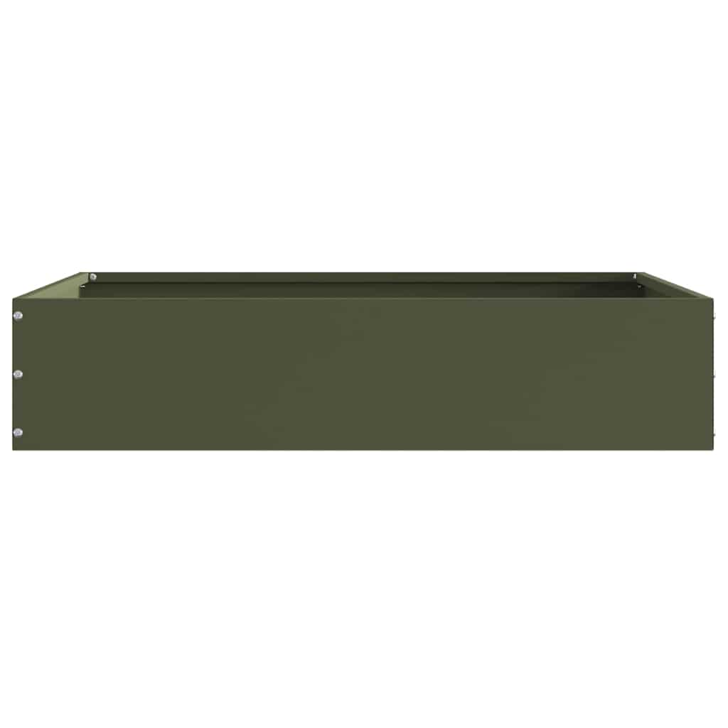 Tuinrand Olijf Groen 60 x 60 x 13 cm Staal is nu te koop bij PeponiXL, paradijselijk wonen!