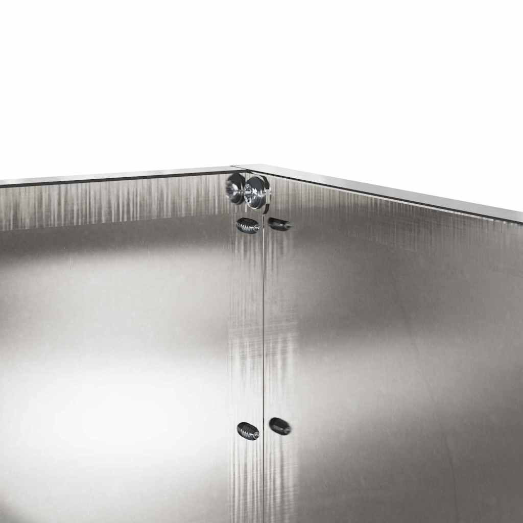 Tuinrand Zilver 60 x 60 x 13 cm Roestvrij staal is nu te koop bij PeponiXL, paradijselijk wonen!