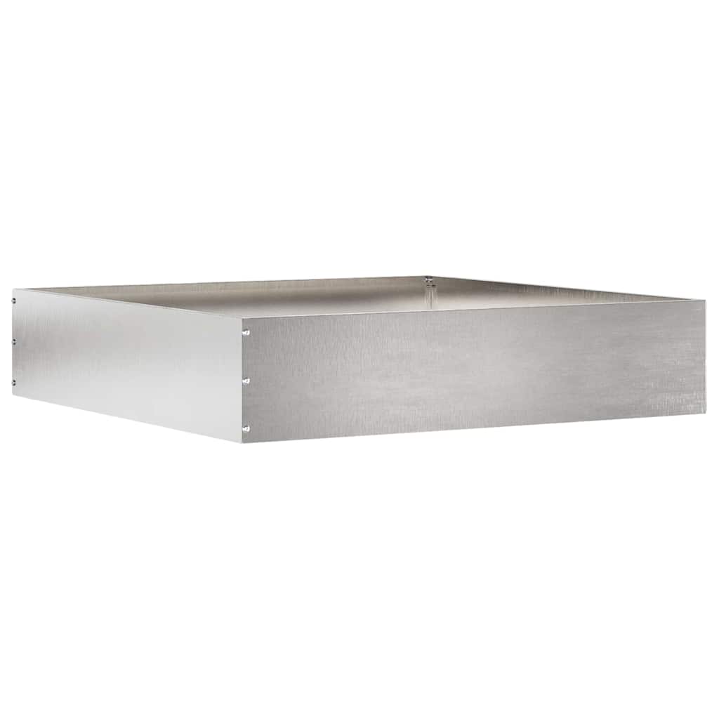 Tuinrand Zilver 60 x 60 x 13 cm Roestvrij staal is nu te koop bij PeponiXL, paradijselijk wonen!