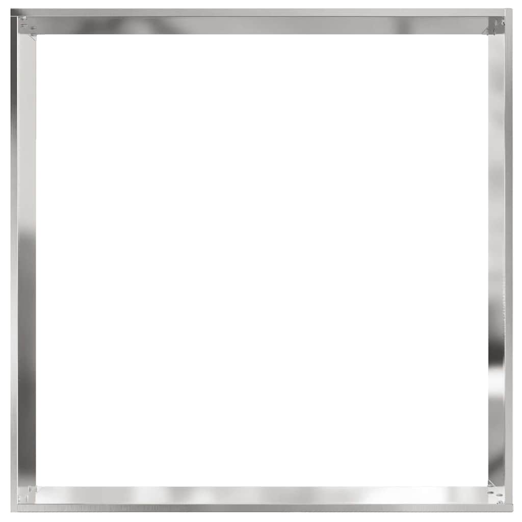 Tuinrand Zilver 60 x 60 x 13 cm Roestvrij staal is nu te koop bij PeponiXL, paradijselijk wonen!