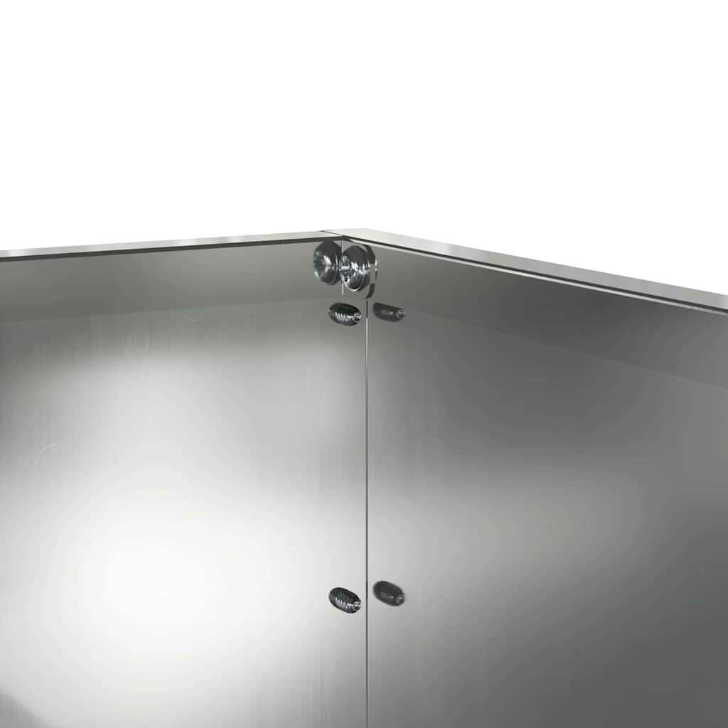 Tuinrand Zilver 60 x 60 x 13 cm Gegalvaniseerd staal is nu te koop bij PeponiXL, paradijselijk wonen!