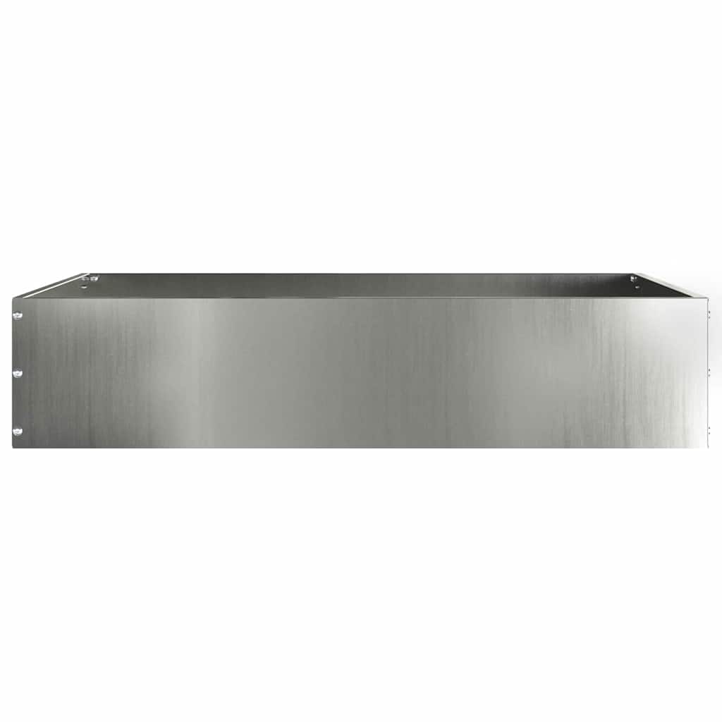 Tuinrand Zilver 60 x 60 x 13 cm Gegalvaniseerd staal is nu te koop bij PeponiXL, paradijselijk wonen!