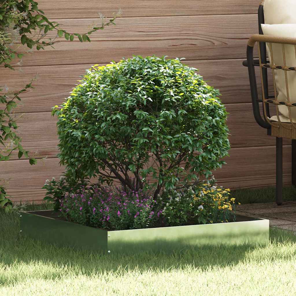 Tuinrand 6 pcs Zilver 60 x 60 x 13 cm Gegalvaniseerd staal is nu te koop bij PeponiXL, paradijselijk wonen!