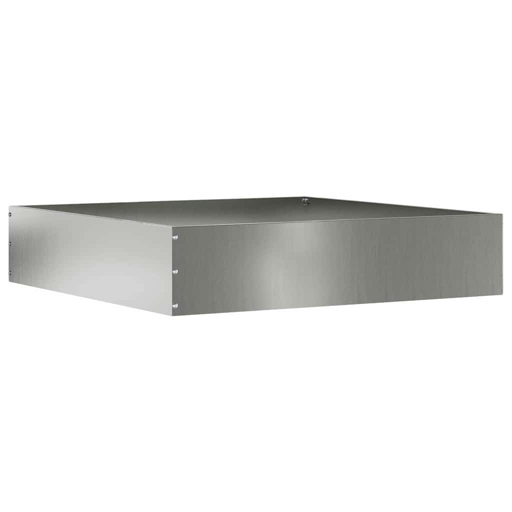 Tuinrand 6 pcs Zilver 60 x 60 x 13 cm Gegalvaniseerd staal is nu te koop bij PeponiXL, paradijselijk wonen!