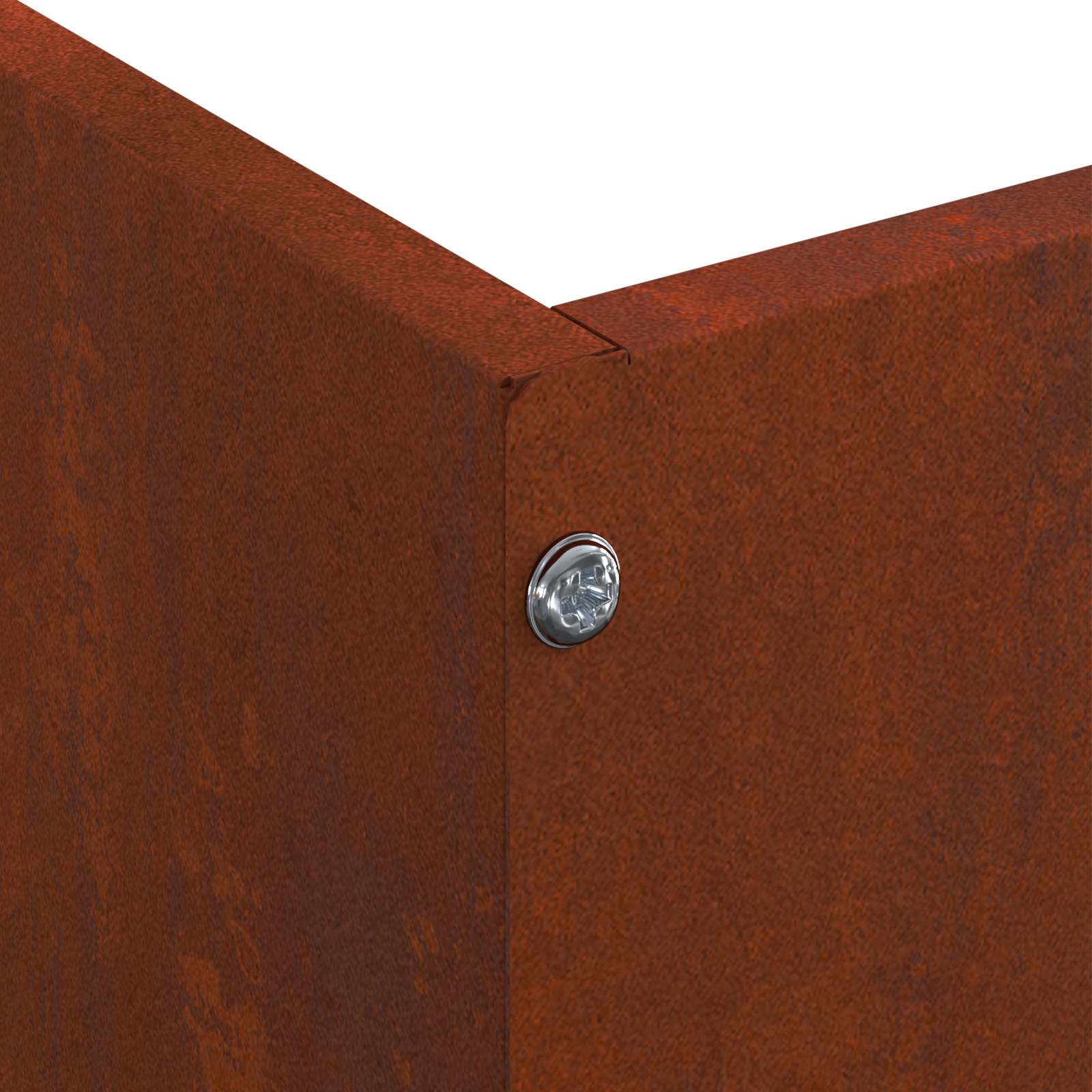 Tuinrand 6 pcs Roestig 60 x 60 x 13 cm Cortenstaal is nu te koop bij PeponiXL, paradijselijk wonen!