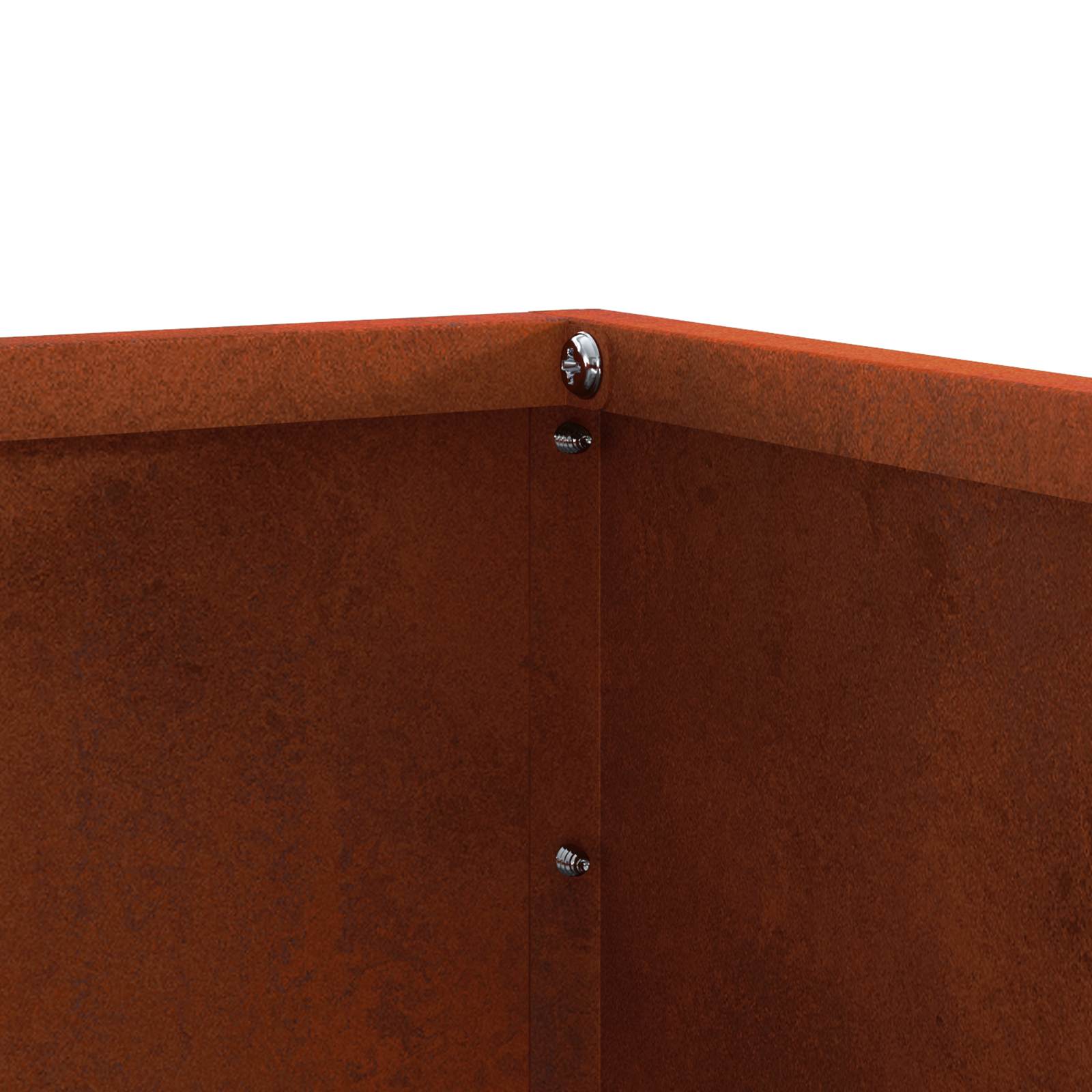 Tuinrand 6 pcs Roestig 60 x 60 x 13 cm Cortenstaal is nu te koop bij PeponiXL, paradijselijk wonen!