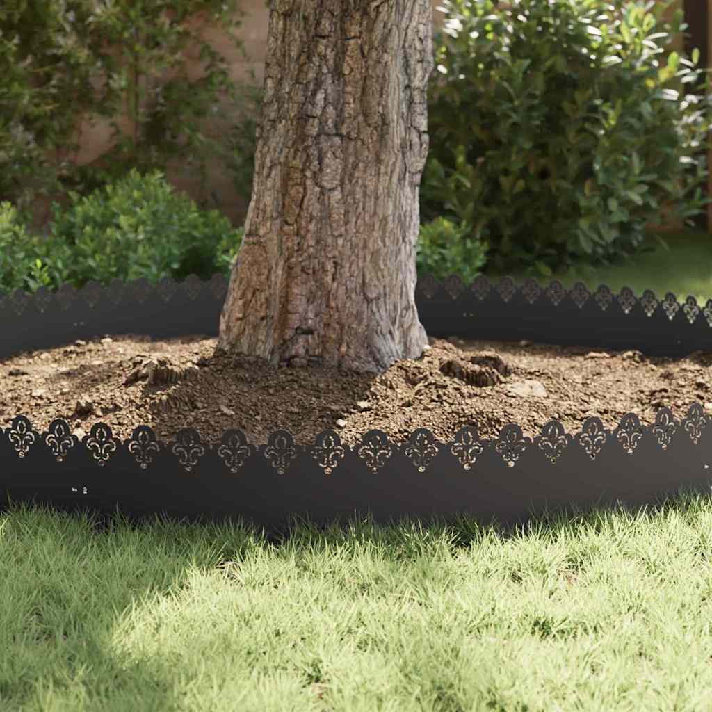 Gazonranden 20 pcs Zwart 103 x 0,05 x 22 cm Staal is nu te koop bij PeponiXL, paradijselijk wonen!