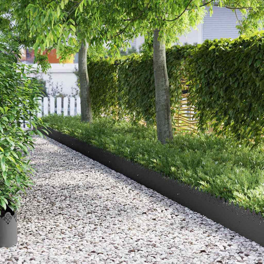 Gazonranden 20 pcs Zwart 103 x 0,05 x 22 cm Staal is nu te koop bij PeponiXL, paradijselijk wonen!