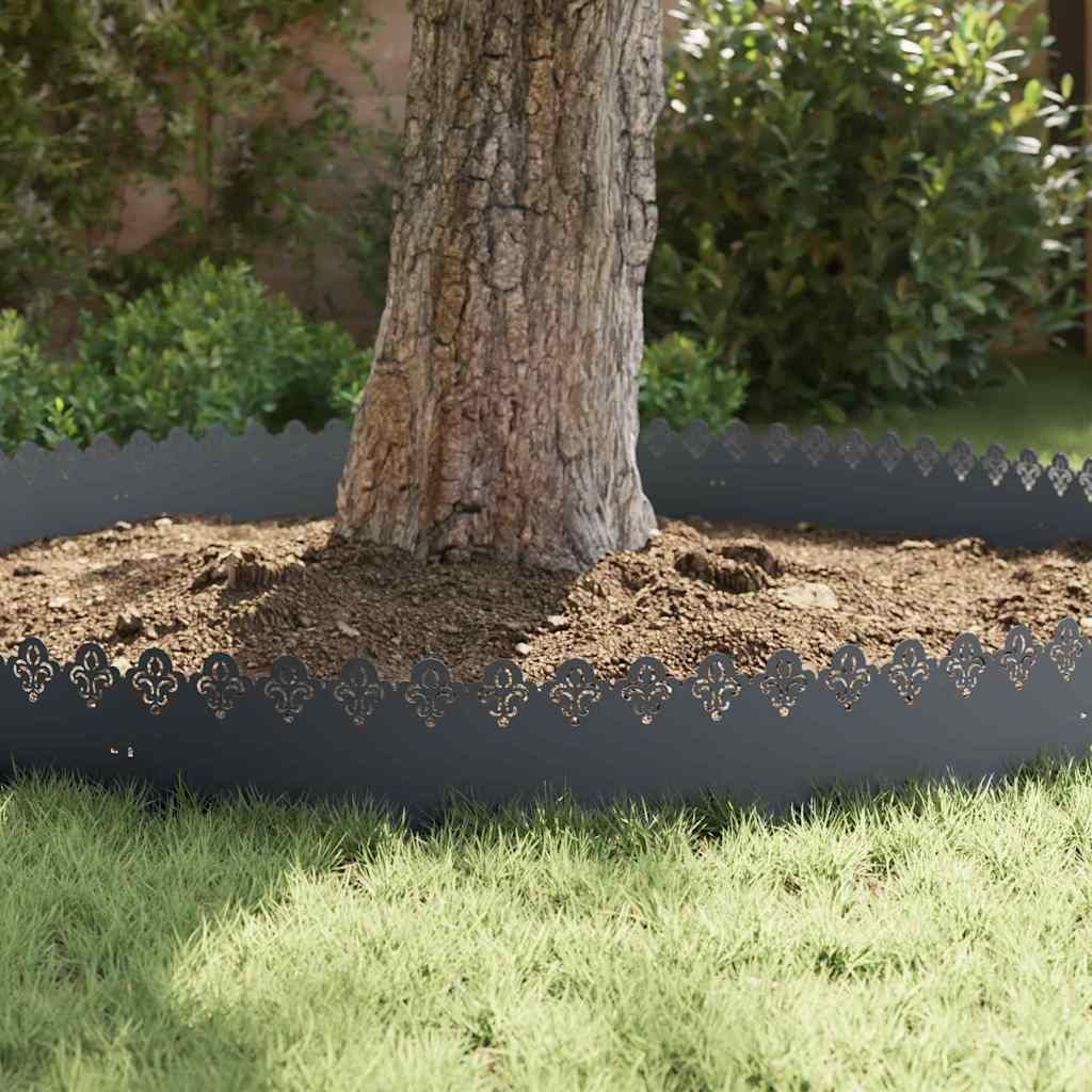 Gazonranden 30 pcs Antraciet 103 x 0,05 x 22 cm Staal is nu te koop bij PeponiXL, paradijselijk wonen!