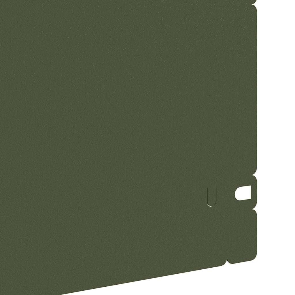 Gazonranden 20 pcs Olijf Groen 103 x 0,05 x 22 cm Staal is nu te koop bij PeponiXL, paradijselijk wonen!