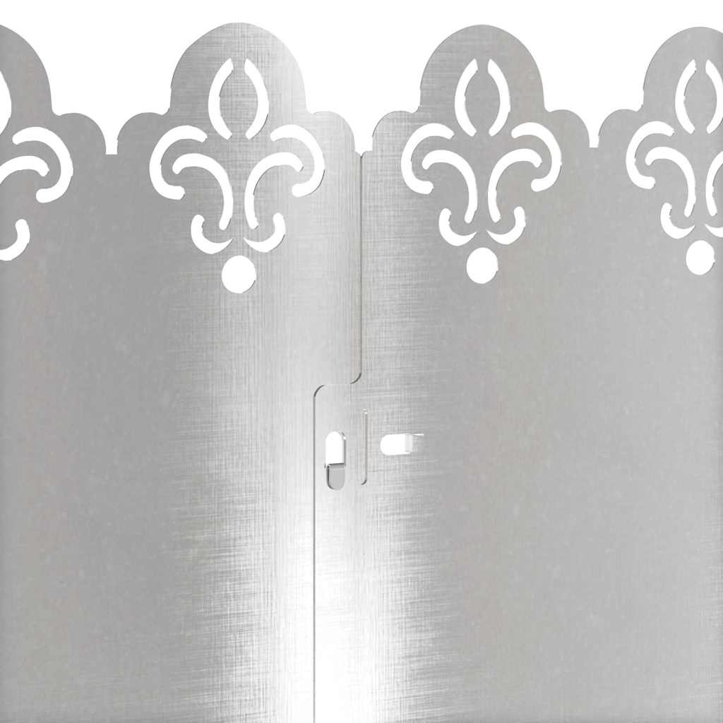 Gazonranden 10 pcs Zilver 103 x 0,05 x 22 cm Roestvrij staal is nu te koop bij PeponiXL, paradijselijk wonen!