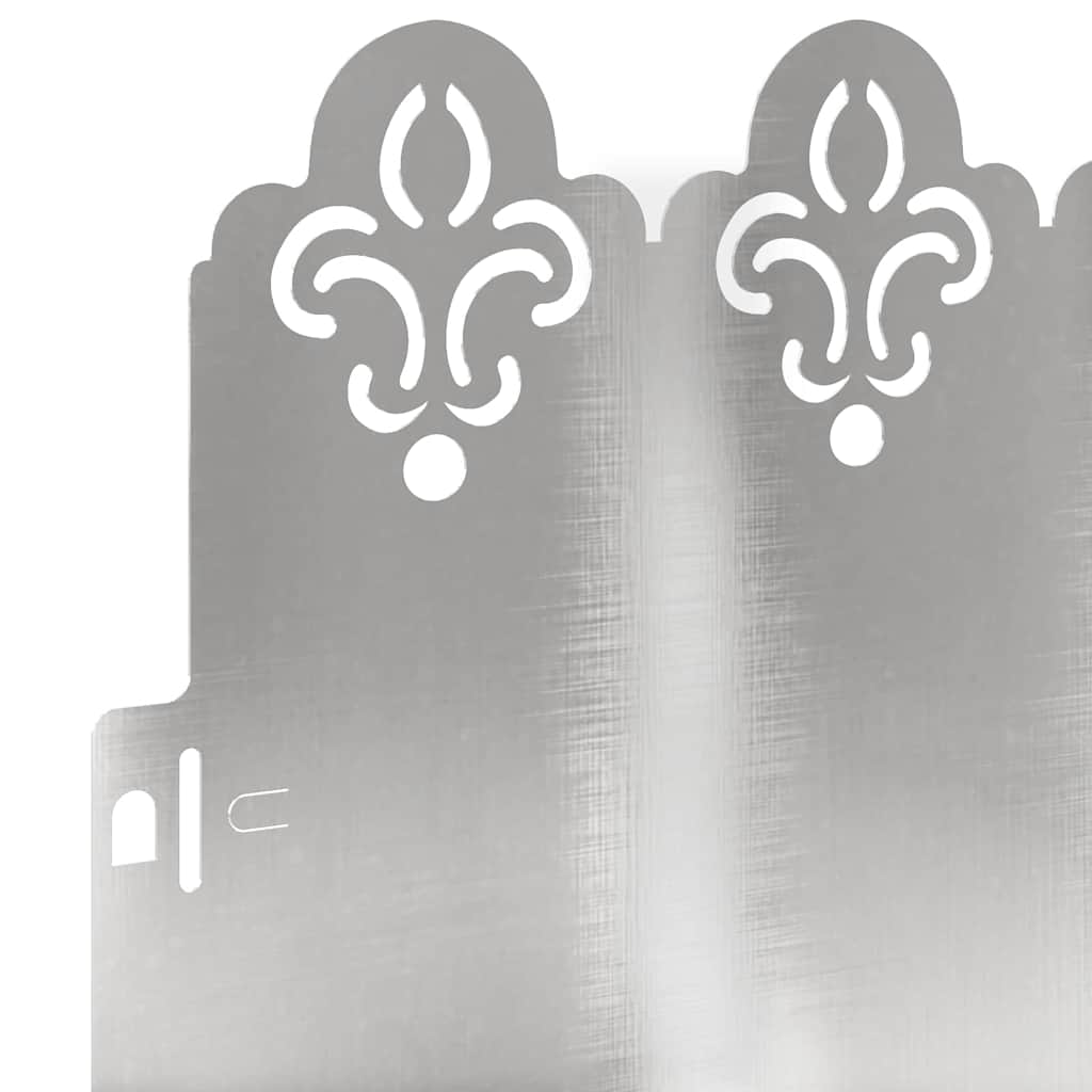 Gazonranden 20 pcs Zilver 103 x 0,05 x 22 cm Roestvrij staal is nu te koop bij PeponiXL, paradijselijk wonen!
