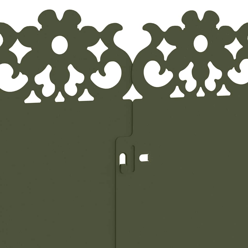Gazonranden 20 pcs Olijf Groen 103 x 0,05 x 22 cm Staal is nu te koop bij PeponiXL, paradijselijk wonen!