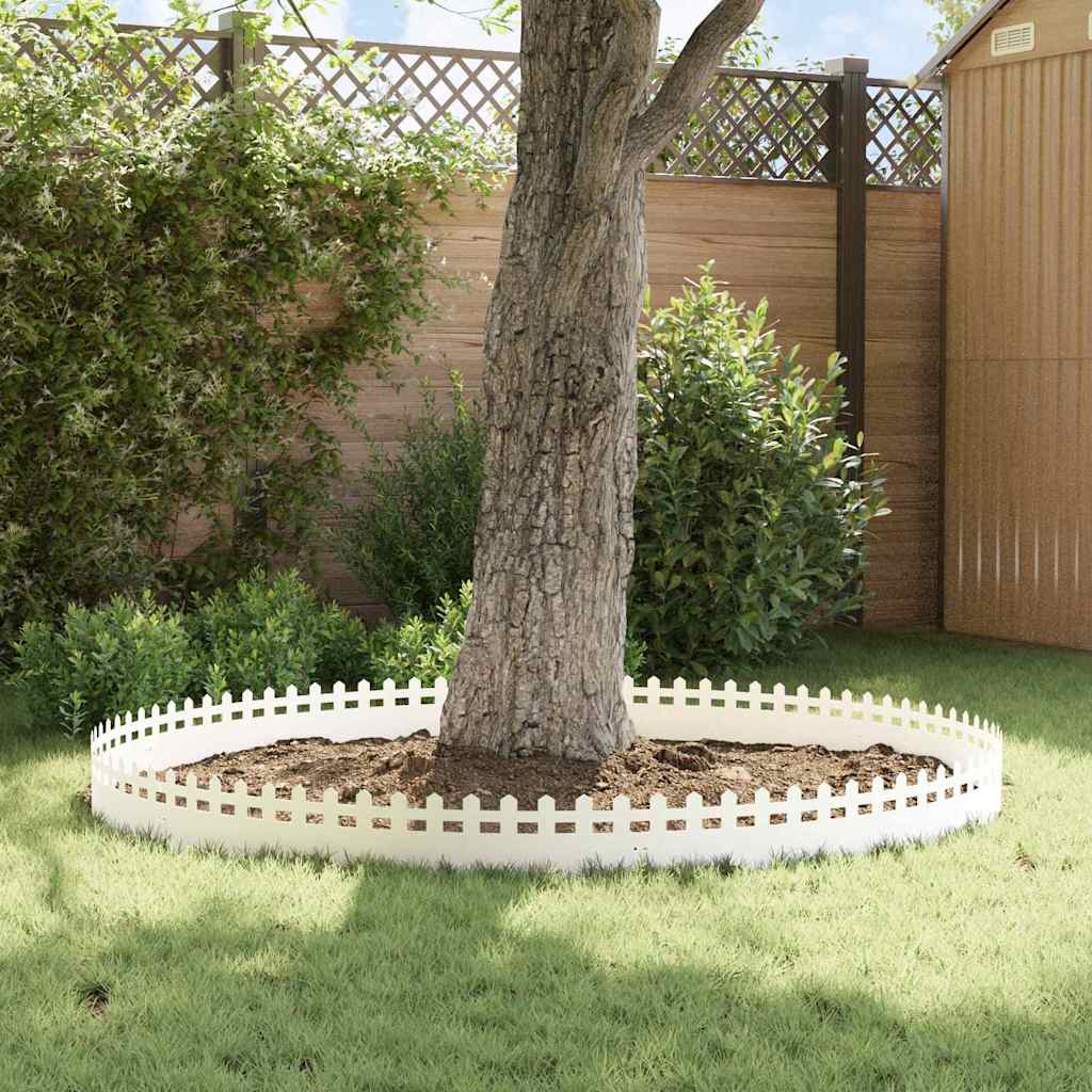 Gazonranden 30 pcs Wit 103 x 0,05 x 22 cm Staal is nu te koop bij PeponiXL, paradijselijk wonen!
