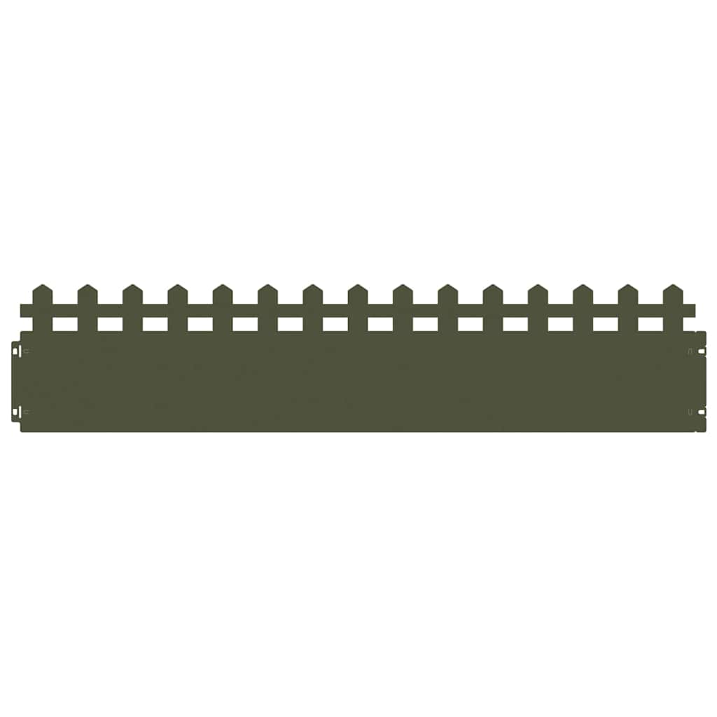 Gazonranden 30 pcs Olijf Groen 103 x 0,05 x 22 cm Staal is nu te koop bij PeponiXL, paradijselijk wonen!