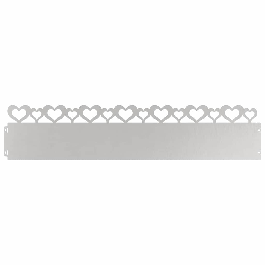 Gazonranden 20 pcs Zilver 103 x 0,05 x 22 cm Roestvrij staal is nu te koop bij PeponiXL, paradijselijk wonen!