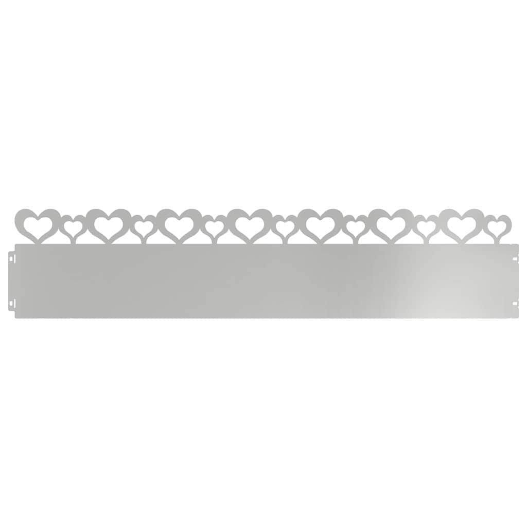 Gazonranden 10 pcs Zilver 103 x 0,05 x 22 cm is nu te koop bij PeponiXL, paradijselijk wonen!