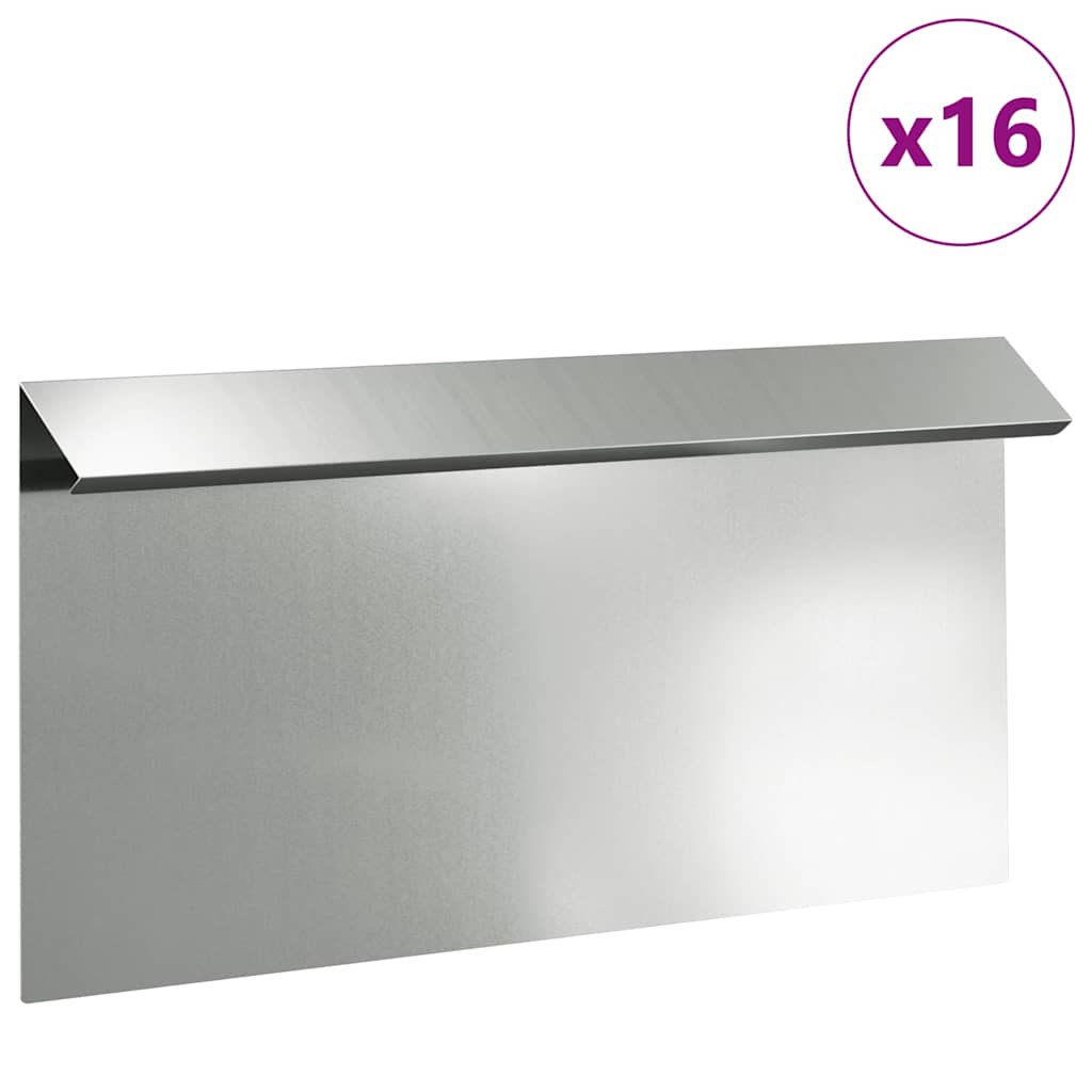Slakkenhekje 16 pcs Zilver 50 x 3,5 x 25 cm is nu te koop bij PeponiXL, paradijselijk wonen!