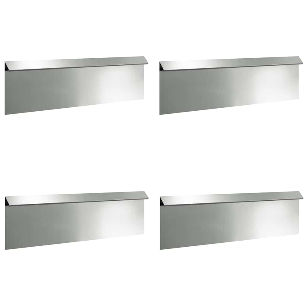 Slakkenhekje 4 pcs Zilver 100 x 3,5 x 25 cm is nu te koop bij PeponiXL, paradijselijk wonen!