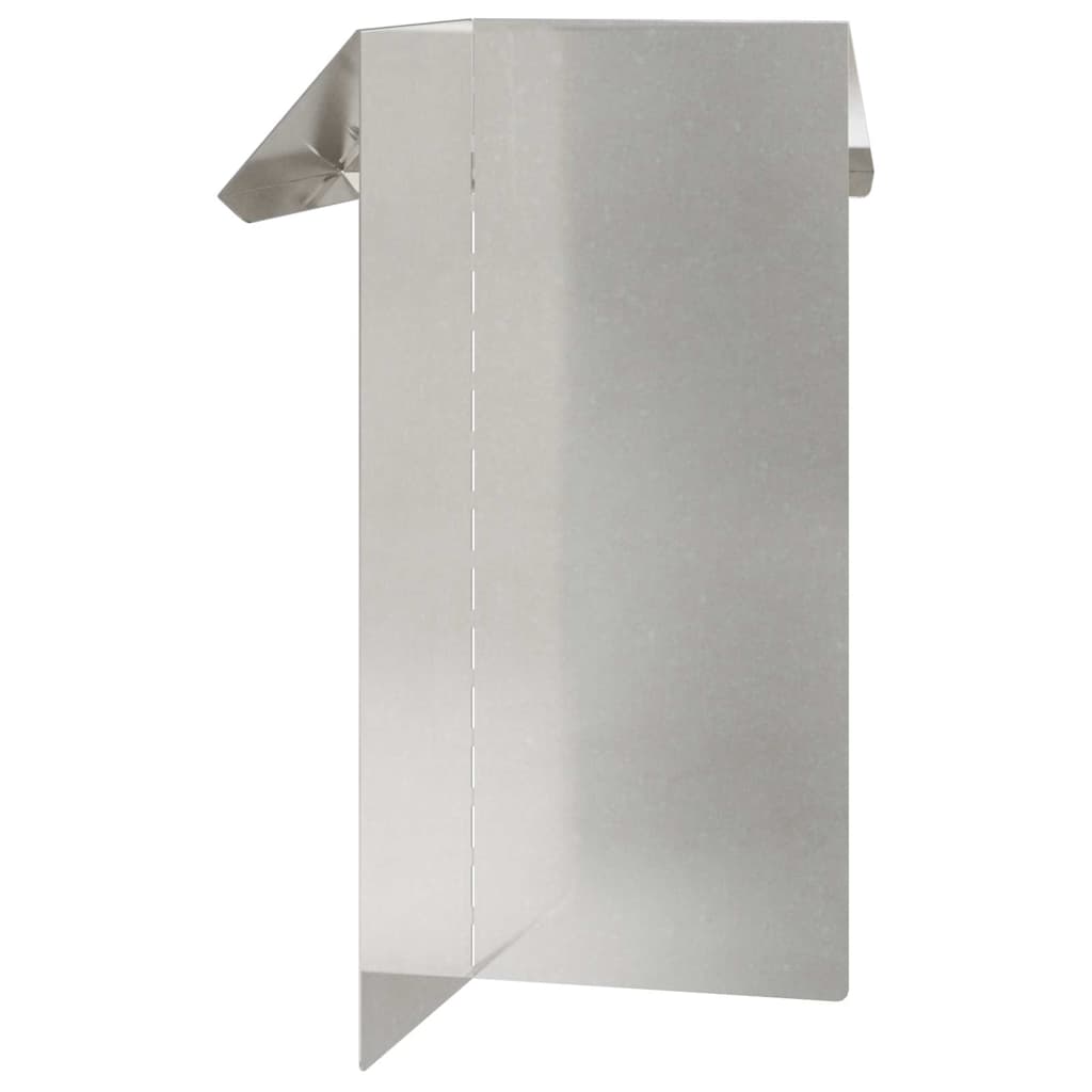Slakkenhekje 4 pcs Zilver 13,5 x 13,5 x 25 cm Roestvrij staal is nu te koop bij PeponiXL, paradijselijk wonen!