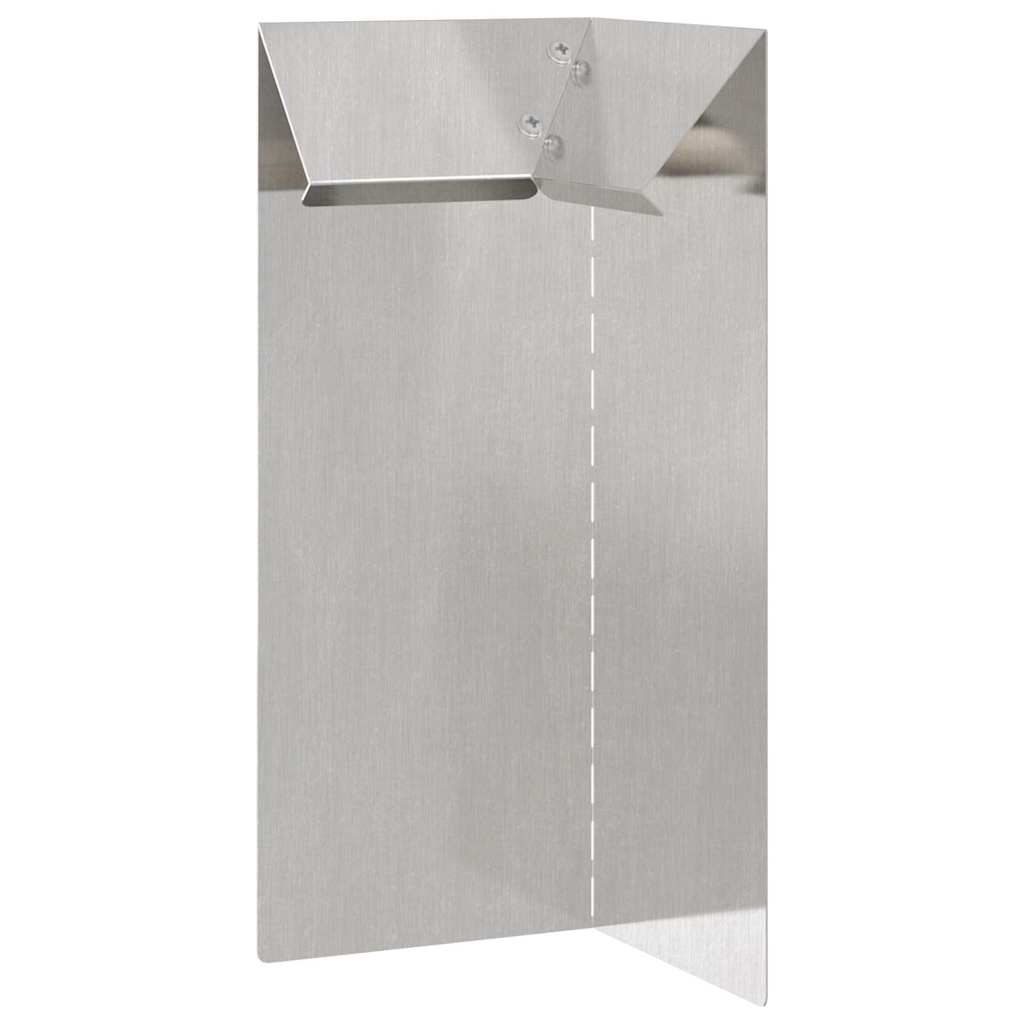 Slakkenhekje 4 pcs Zilver 10 x 10 x 25 cm Roestvrij staal is nu te koop bij PeponiXL, paradijselijk wonen!