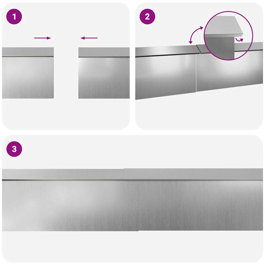 Slakkenhekken 8 pcs Zilver Gegalvaniseerd staal is nu te koop bij PeponiXL, paradijselijk wonen!