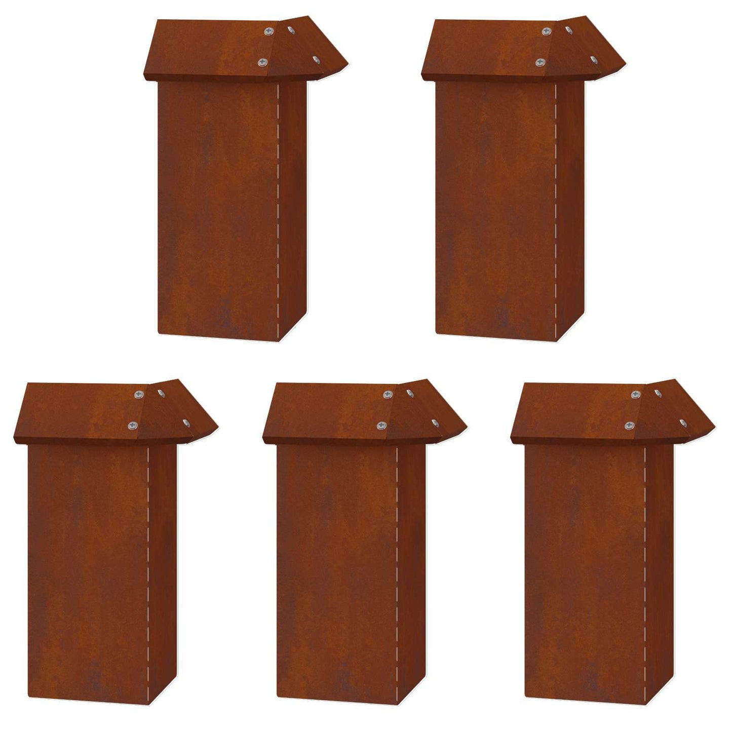 Slakkenhekken 16 pcs Roestig Cortenstaal is nu te koop bij PeponiXL, paradijselijk wonen!