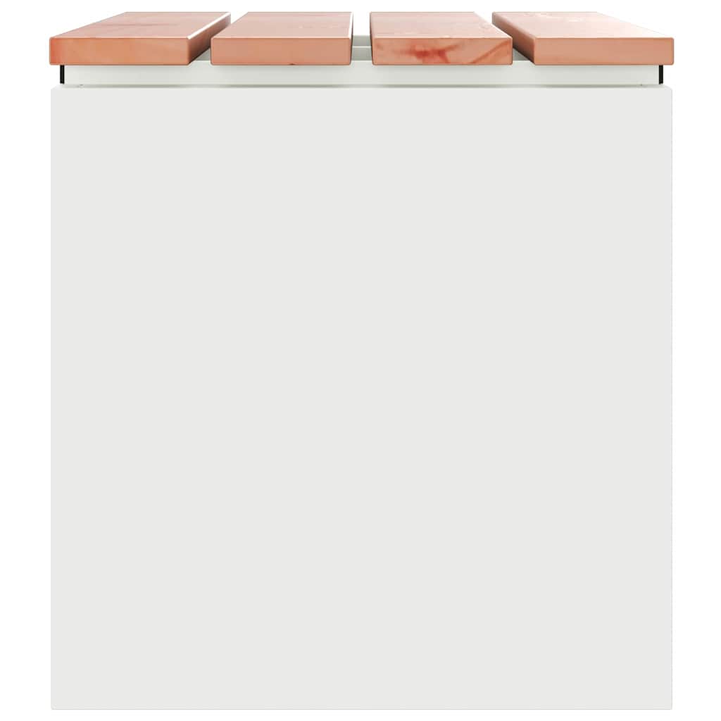 Tuinbank Wit 60 x 40 x 43 cm Staal is nu te koop bij PeponiXL, paradijselijk wonen!