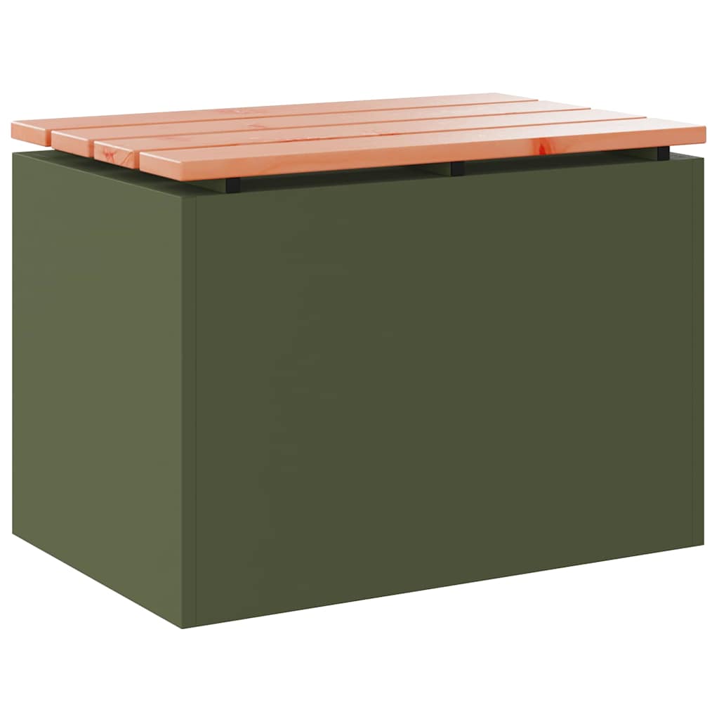 Tuinbank Olijfgroen 60 x 40 x 43 cm Staal is nu te koop bij PeponiXL, paradijselijk wonen!
