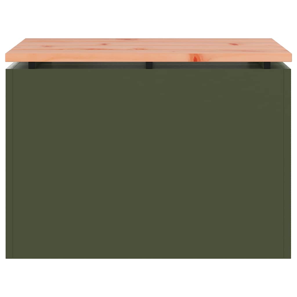 Tuinbank Olijfgroen 60 x 40 x 43 cm Staal is nu te koop bij PeponiXL, paradijselijk wonen!